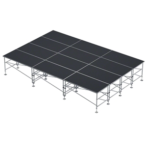 ProX StageQ 16x24 Z-Frame Portable Stage Package, 36"-60" High ProX Direct, ProX Stage Q, portable stage, portable staging, adjustable height stage, MK2, StageQ Mk2, z-frame, z frame stage